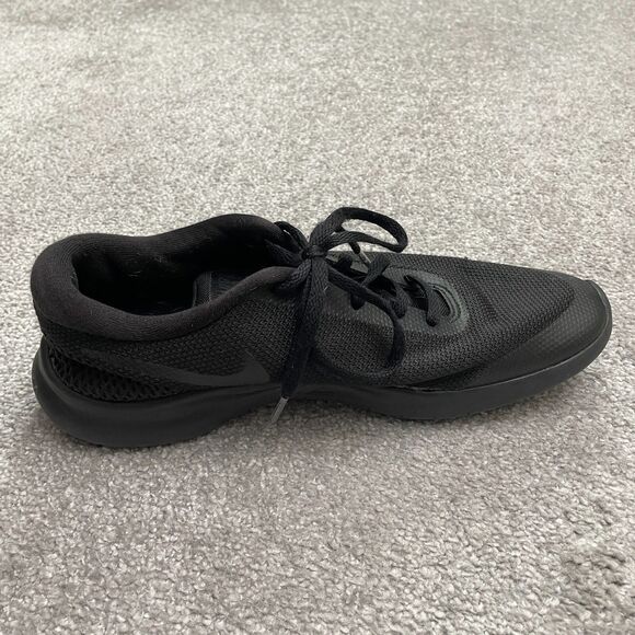 Nike Flex Experience RN7 Sneakers Shoes Womens 10Solid Black Lace Up Active Run - Picture 7 of 13